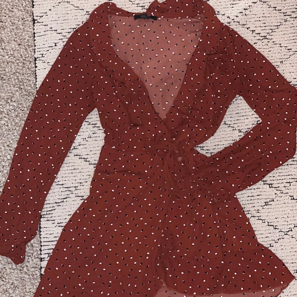 Longsleeve Wrap Dress - Picture 2 of 3
